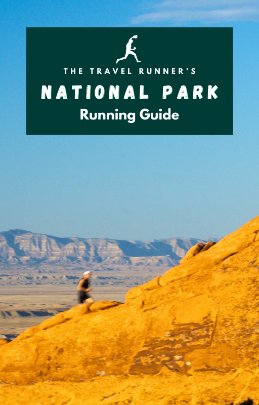Front cover of the national park running guide
